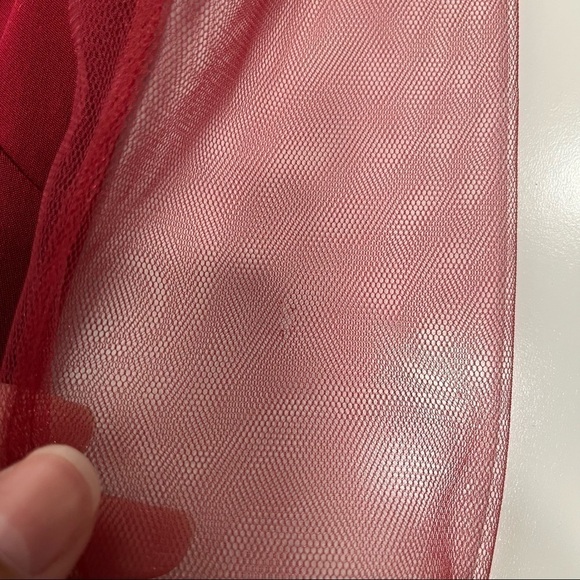 Marchesa notte dress vintage burgundy embellished cocktail evening size 0 - Picture 12 of 12